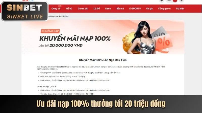 Bước 1: Truy cập trang chủ cwin999 code